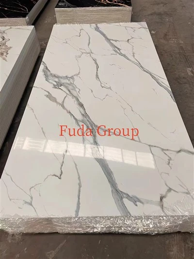 hoja de mármol ULTRAVIOLETA del PVC de 1220x2440m m 3m m para la decoración interior